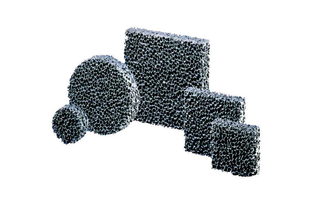 STELEX PrO carbon-bonded ceramic foam filter for steel casting, designed to reduce turbulence and remove inclusions, enhancing casting quality and productivity.