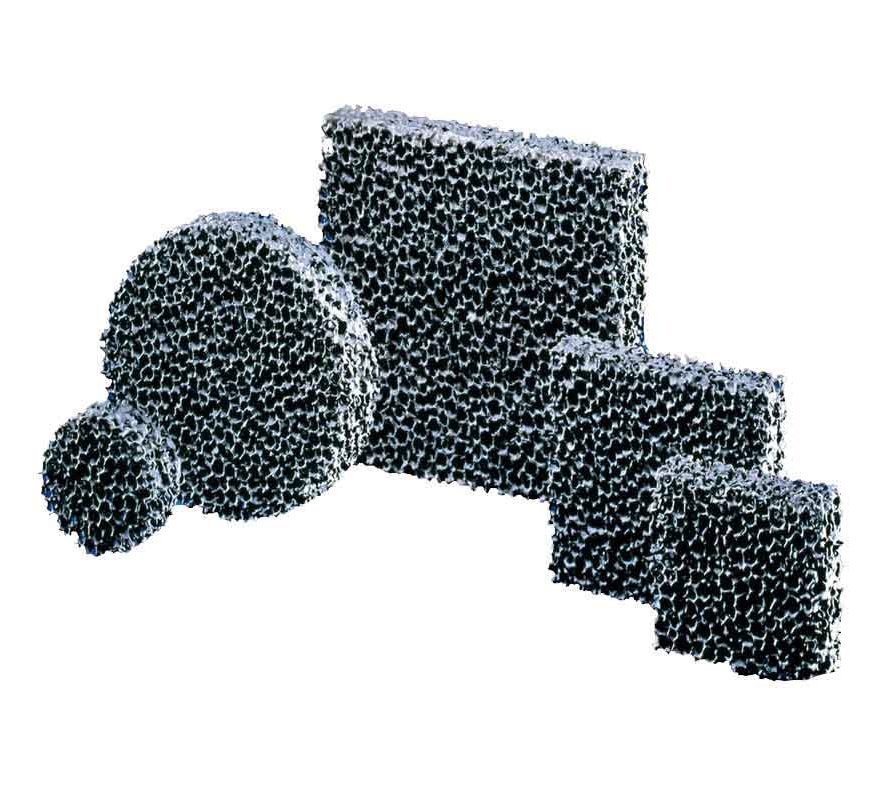 STELEX PrO carbon-bonded ceramic foam filter for steel casting, designed to reduce turbulence and remove inclusions, enhancing casting quality and productivity.